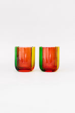 Load image into Gallery viewer, Low Ball Colorblock Glass