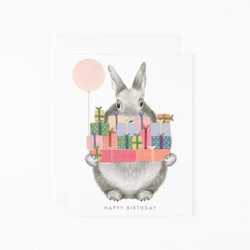 Bunny With Gifts Card