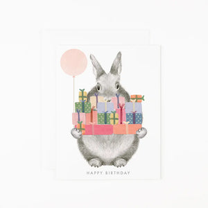 Bunny With Gifts Card