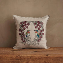 Load image into Gallery viewer, Hummingbird Hearts Pillow