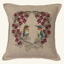 Load image into Gallery viewer, Hummingbird Hearts Pillow