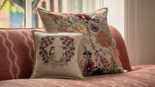 Load image into Gallery viewer, Hummingbird Hearts Pillow