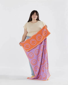 Happy Bath Towel, Lilac