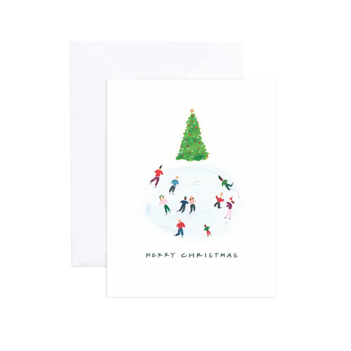 Ice Skating Cards, Boxed Set of 8