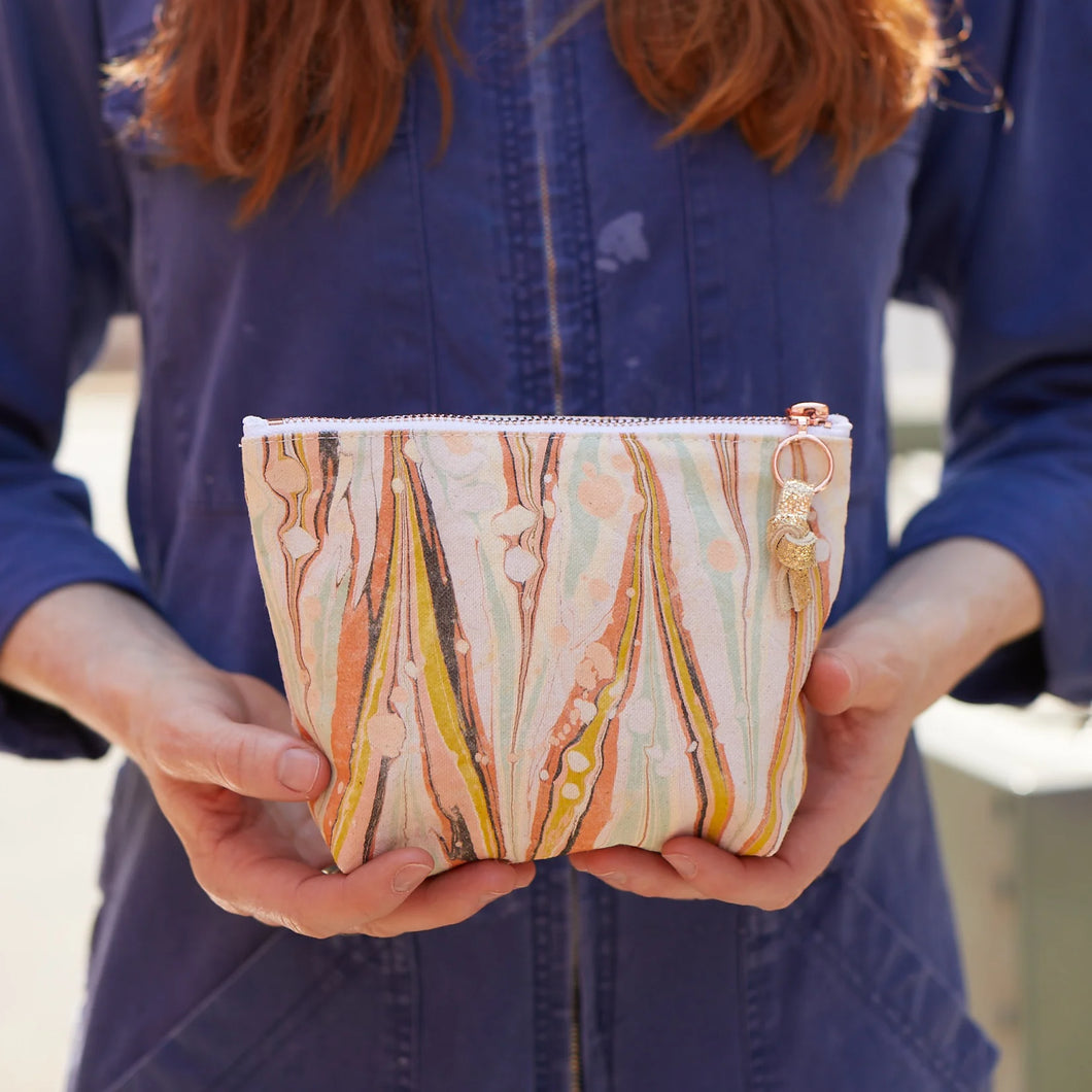 Marbled Zip Pouch