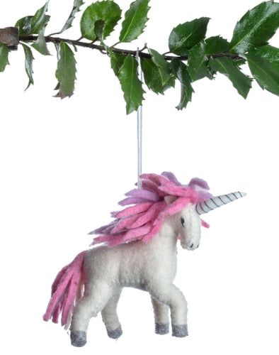 Pink Unicorn Ornament