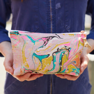 Marbled Zip Pouch