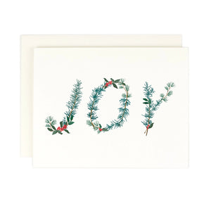 JOY Greenery Boxed Card Set of 8