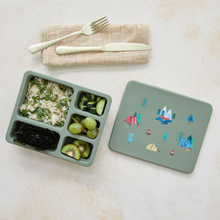 Load image into Gallery viewer, Silicone Bento Box in Sage Camper