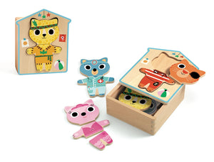 Wooden Puzzles Dressup Mix