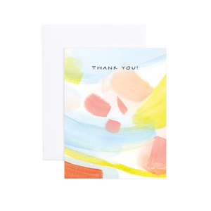 Brush Strokes Thank You Card