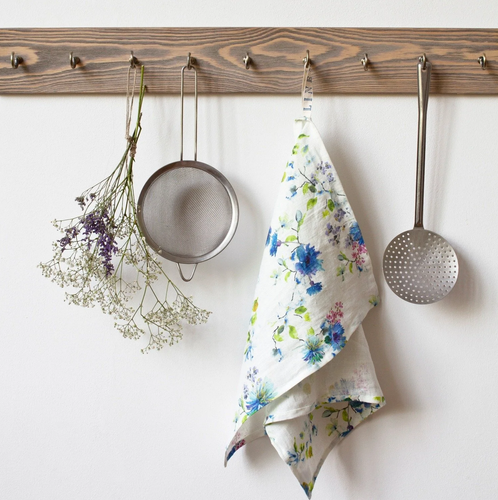 Summer Fleurs Tea towel