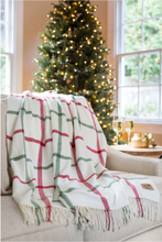 Load image into Gallery viewer, Holiday Tattersall Plaid Throw