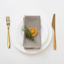 Load image into Gallery viewer, Linen Fringe Edge Napkins (two colors)