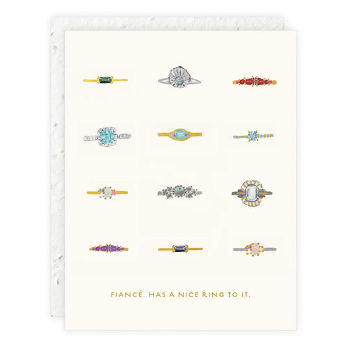 Fiance Rings Card