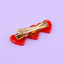 Load image into Gallery viewer, Heart Trio Barrette