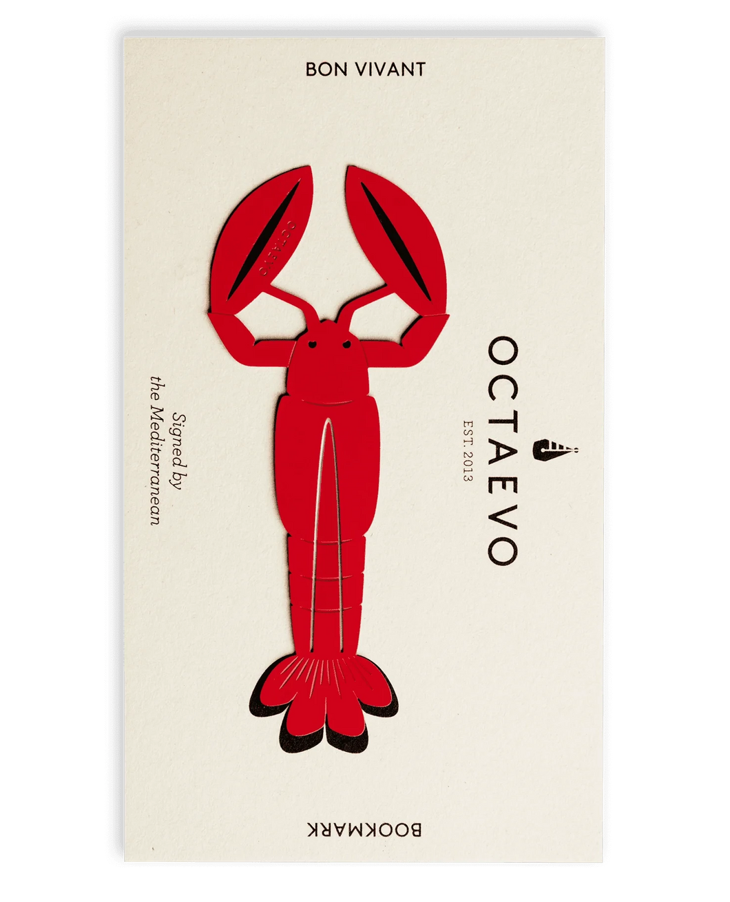 Lobster Bookmark Red
