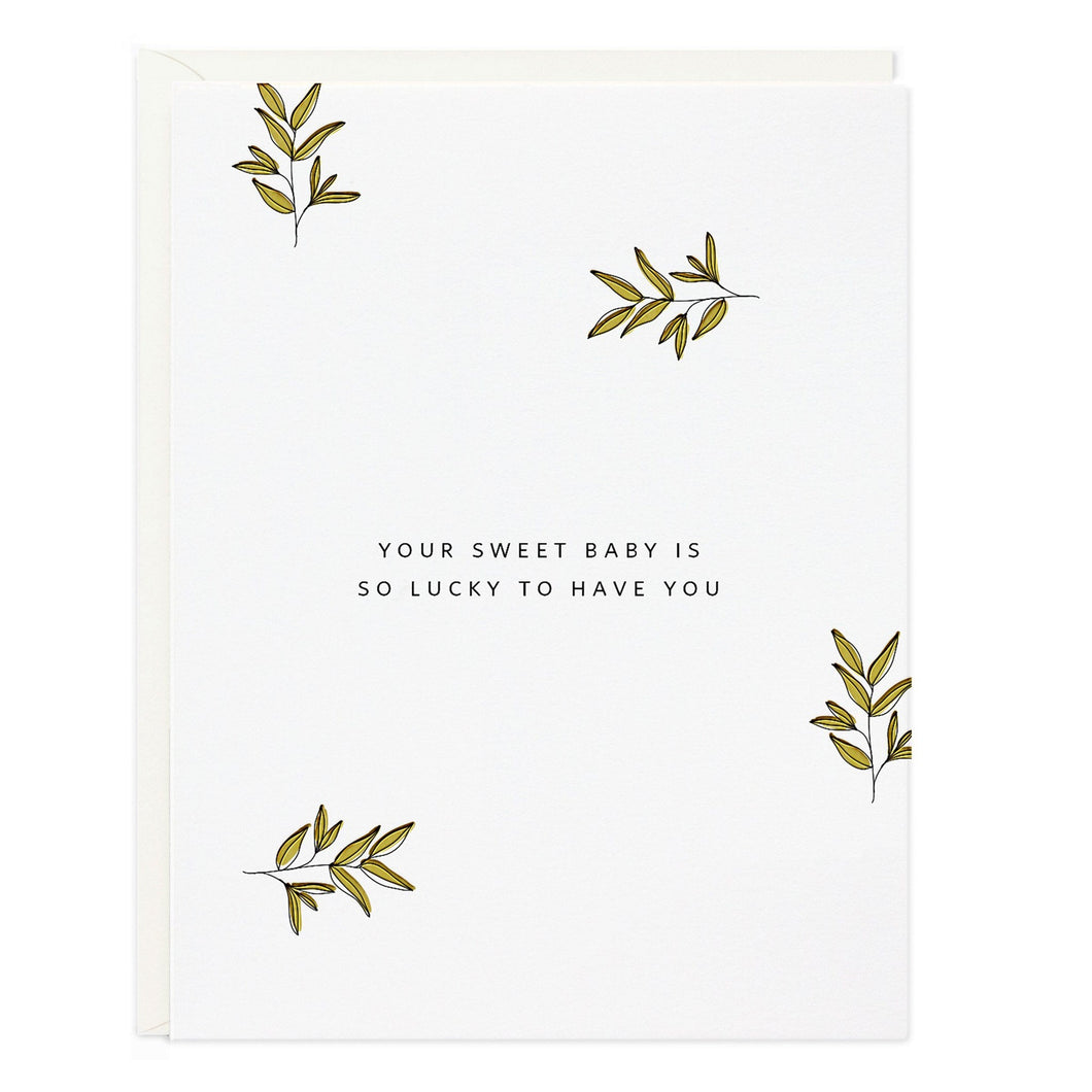 Sweet Lucky Baby Card