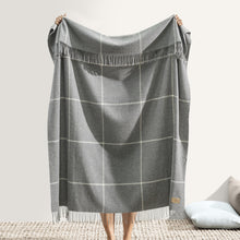 Load image into Gallery viewer, Windowpane Cashmere Throw