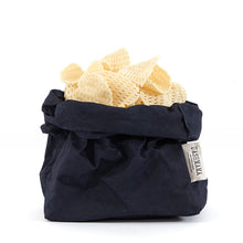 Load image into Gallery viewer, Navy Washable Paper Bag